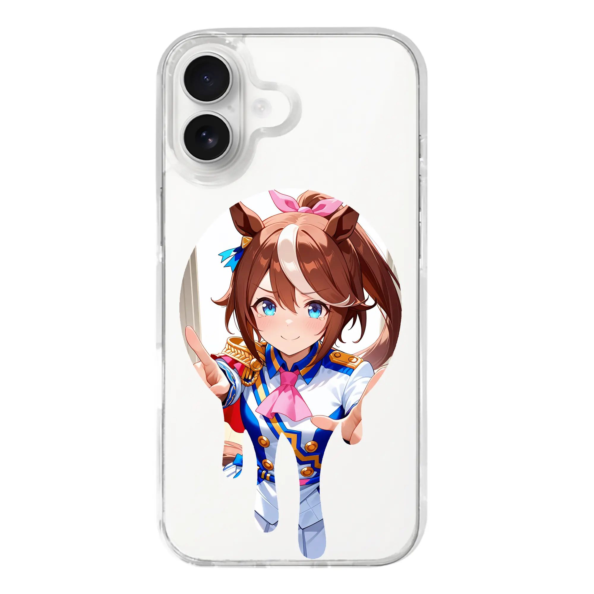 ウマ娘 プリティーダービー グッズ スペシャルウィーク - iPhone 17シリーズ 透明スマホケース – 薄型・耐衝撃・精密フィット保護カバー